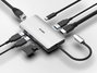 D-Link DUB-M810 Hub USB-C 8 en 1 con HDMI 4K, Ethernet y Lector de Tarjetas, Gris/Plata